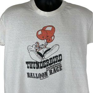 Thunderbird Hot Air Balloon Race Vintage 70s T Shirt Glendale Arizona Tee Large